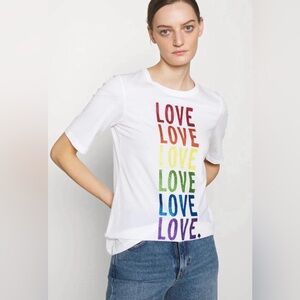 Kate Spade Pride Glitter Rainbow Love Cotton T-Shirt